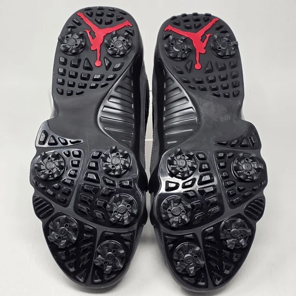 Nike Air Jordan 9 Low Golf Charcoal Men Sz 10.5 Black True Red Shoes FJ5934-002
